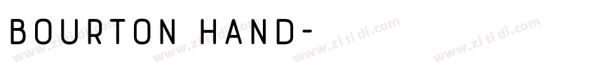 Bourton Hand字体转换